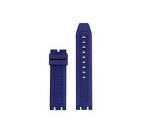 HTHRRFE T115417 Correa de reloj de silicona de 22 mm compatible con Tissot T115 Racing Series T115.417 Correa de reloj de goma deportiva impermeable Accesorios for reloj(Blue No Buckle)