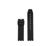 HTHRRFE T115417 Correa de reloj de silicona de 22 mm compatible con Tissot T115 Racing Series T115.417 Correa de reloj de goma deportiva impermeable Accesorios for reloj(Black No Buckle)