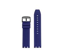 HTHRRFE T115417 Correa de reloj de silicona de 22 mm compatible con Tissot T115 Racing Series T115.417 Correa de reloj de goma deportiva impermeable Accesorios for reloj(Blue Black)