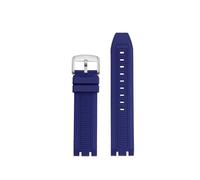 HTHRRFE T115417 Correa de reloj de silicona de 22 mm compatible con Tissot T115 Racing Series T115.417 Correa de reloj de goma deportiva impermeable Accesorios for reloj(Blue steel)