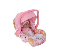 HTI BabyBoo - Asiento de coche para muñecas | Silla de transporte cómoda | Asiento de coche de viaje con almacenamiento | Correa integrada para muñecas de hasta 45 cm | Cochecitos y accesorios para