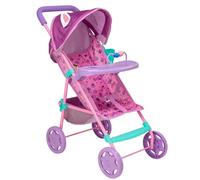 HTI Cochecito de Juegos para casa de muñecas de Gabby | Cochecito para niños con Bandeja de Juegos extraíble | Cochecito de muñeca para niños, Cochecito Plegable con Paraguas de Juguete | Juego de
