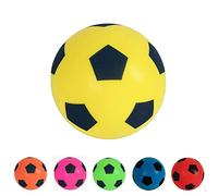 HTI Fun Sport Softbol Fußball Größe 5 20cm | Indoor/Outdoor Kinder Softbälle aus Schaumstoff | Schaumstoffball Fussball für Erwachsene, Jungen und Mädchen Jeden Alters