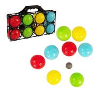 HTI Toys & Games 8 Piece Boules Carry Case, Garden Games for Kids Camping and Holiday Games, Outdoor Family & Friends Entertainment For Adults, Boys and Girls, Perfect For Sports Day Games.