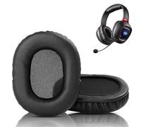 HTINDUSTRY Almohadillas de Recambio para Auriculares compatibles con Soundblaster Tactic3D Rage Wireless V2.0 Headset Almohadillas con proteína más Blanda Piel/Espuma con Memoria