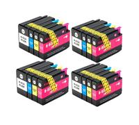 HTL 932XL 933 for Cartucho de Tinta de Repuesto HP932 933XL, Compatible con Impresora HP Officejet 6100 6600 6700 7110 7610 7612(4BK 4C 4Y 4M)