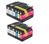 HTL 932XL 933 for Cartucho de Tinta de Repuesto HP932 933XL, Compatible con Impresora HP Officejet 6100 6600 6700 7110 7610 7612(4BK 2C 2Y 2M)