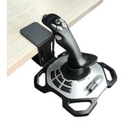 HTLAKIKJ Soporte de escritorio para Flight Sim, compatible con Logitech G Extreme 3D PRO Joystick ajustable de diferentes grosores, soporte de metal duradero con abrazadera en C