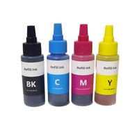 HtLSpoJBe Recarga de Tinta Universal de 50ML con Kit de inyector Compatible con Cartuchos de Tinta Tank CISS Que Funcionan con impresoras Deskjet(1SET(KCMY))