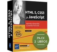 HTML5 CSS3 Y JAVASCRIPT PACK 2 LIBROS APRENDE A DESARROLLAR: Pack de 2 libros: Aprenda a desarrollar tu interfaz Front End (Pack Recursos Informáticos)