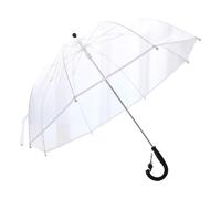 HTNEDNST Paraguas automático transparente a prueba de tormentas ligero con forma de campana para mujer, color blanco, A5 transparente, Talla única