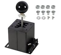 Htostar Racing Simulador USB para PC compatible con G29 G27 G25 G920 T300RS/GT Volante secuencial H Gear Shifter compatible con ATS ETS Dust WRC Sim Racing Games 6+R, color negro