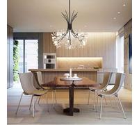 HTRDFWD Lámparas de araña Modernas de Cristal G4, iluminación de araña empotrada, lámpara de Techo LED, lámpara de araña