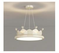 HTRDFWD Lámparas de Techo con Forma de Corona de Color Crema para habitación de niños, Dormitorio de niñas, lámpara cálida para habitación de Princesa, habitación de bebé,(40CM)