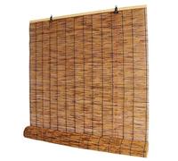 HTRDHT Valla de Caña Natural Rollo - Pantalla de Caña para Privacidad Total, Rollo de Valla Fácil de Limpiar con Protección Solar para Jardín, Barandilla de Balcón, Paredes,Corti(Size:0.6*2m(2*6.6ft))