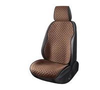 HTRdtD Funda Universal para Asiento de Coche, cojín cómodo y Transpirable Seda Hielo para Las Cuatro Estaciones, protección Estable Protector Parabrisas Coche(Brown Seat)