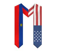 HTRJYH Bufanda de graduación con diseño de bandera de Granada de América, clase de doble cara, America Liechtenstein Liechtensteiner, Talla única