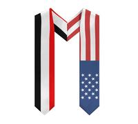 HTRJYH Bufanda de graduación con diseño de bandera de Granada de América, clase de doble cara, Bandera yemenesa de Estados Unidos, Talla única