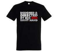HTRWSNVX Designed & Directed by His Red Right Hand T-Shirt Peaky Shelby Blinders Fun Black S