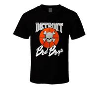 HTRWSNVX Detroit Bad Boys Retro Fan T Shirt Black 3XL