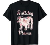 HTRWSNVX Dog Breed Gift Idea Mother Mothers Day English Bulldog Gift Unisex T-Shirt Black XL