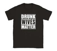 HTRWSNVX Drunk Wives Matter T-Shirt Black XL