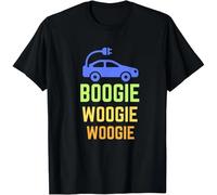 HTRWSNVX Electric Car - Funny EV Shirt - Electric Vehicle - Gift Unisex T-Shirt Black 3XL