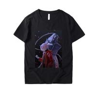 HTRWSNVX Fullmetal Alchemist Elric Brothers Edward Printed Unisex T-Shirts 100% Cotton Black XL