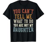 HTRWSNVX Funny Father's Day Dad Gifts from Daughter Daddy T-Shirt Unisex T-Shirt Black L