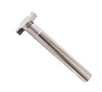 HTS Portaherramientas de fresado con ranura en T CNC, espesor 12, herramienta en T de vástago recto, cortador de ranurado de 3 flautas for ranuras trapezoidales(HTS45-H12-C20-150-4T)