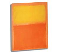 Htt-Kup-Rpp Mark Rothko Cuadro Decorativo pintura al óleo Lienzo Impresión arte de pared estirado y enmarcado listo para colgar para decoración del hogar(Enmarcado,（70x91cm） 28x36inch)