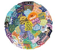 HTTDSLF 100 Piezas Pegatinas Motivacionales, Pegatinas Frases, Pegatina Inspiradoras, Stickers Aesthetic, Stickers Motivadoras Positivas, para Ordenador Portátil, Scrapbook, Diario