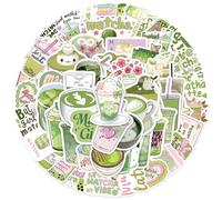 HTTDSLF 110 piezas Pegatinas Estéticas, Pegatinas Matcha, Pegatinas Estéticas, Pegatinas Kawaii Estéticas para Diario, Scrapbooking, Computadora Portátil, Kindle