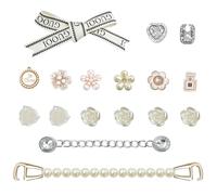 HTTDSLF 17 Piezas Adornos de Zapatos, Shoe Charms, Shoes Clips de Zapatos Hebilla, Pines para Zapatos, Clip de Zapato, Decoración para Regalos, para Adultos, Niños y Niñas