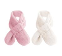 HTTDSLF 2 Piezas Bufanda Niño con Cuello Cruzado, Braga Cuello Niño, Braga Cuello Niño Braga Cuello Niña, Pañuelo de Cuello Cruzado Estilo Cuello, para niños de 2 a 10 años