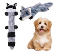 HTTDSLF 2 Piezas Juguetes para Perros, Juguete Perro Juguetes Perro, Juguetes de Perro, Juguetes Chirriantes para Perros sin Relleno para Masticar Interactivo, para Perros medianos y Grandes