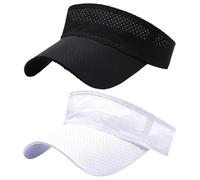 HTTDSLF 2 Piezas Visor Cap, Visera Mujer Verano, Sombrero Visera Mujer Hombre, para Running Golf Baseball