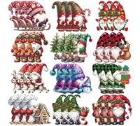 HTTDSLF 36pcs Colgantes de Navidad, Adornos para Árbol de Navidad, Decoraciones para Árbol de Papá Noel con Hilo, para Decoración de Fiestas Festivas (12 Estilos de Diseño) (3)