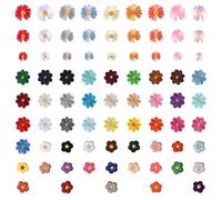 HTTDSLF 77 Piezas Parches Ropa Termoadhesivoss, Parches para Ropa Termoadhesivos, PParches Bordados para Planchar de Margaritas, PParches Termoadhesivos de Flores, Parche Termoadhesivo Ropas