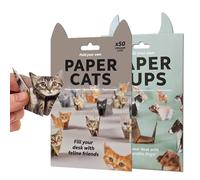 HTTDSLF DIY Paper Cats Kit, Gatos de Papel DIY, 3D Cat/Dog Origami Papers Craft Kit, 100 Hojas de Papel de Origami para Doblar Lindas Figuras de Gatos, Fun Craft Activity