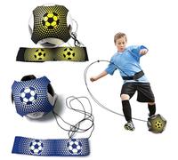 HTTDSLF Fútbol/Voleibol/Rugby Kick Throw Trainer Solo Practice Training Aids Entrenamiento de Fútbol Cinturón Ajustable Futbol Habilidades de Control de Ayuda Cinturón Práctica en Solitario para Niño