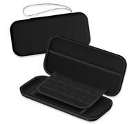 HTTDSLF Nintendo Switch 2 Case, Funda para Switch 2, Estuche Nintendo, Bolsa de Transporte con Capacidad para 10 Juegos y Accesorios, Negro