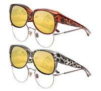 HTTDSLF Occhiali Guida Notturna Polarizzati, Sovraocchiali da Sole Polarizzati, Antiriflesso Night Vision Goggles, Protezione UV, Leggeri ed Eleganti, adatti per la Guida e l'Uso all'Aperto, Unisex