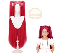 HTTDSLF Peluca de Cosplay, Peluca Larga Rosa para Disfraz de Cosplay, pPeluca de Anime para Cosplay, pPeluca Kpop, para Fiestas, Uso Diario, Festivales y Halloween, ideal para TV, Cine y Cosplay de Ju