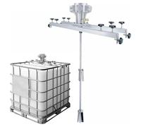HTTGDGDH Agitador Neumático para Tanque IBC, Mezclador De Pintura Neumático De 1 Tonelada/1000 litros Y 1 CV con Hélice Plegable, Máquina Mezcladora De Pintura para Líquidos Visco,