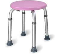 HTTGDGDH Banco De Transferencia con Asiento Acolchado, Taburete De Ducha, Taburete De Baño Doméstico, Taburete De Baño Antideslizante, Silla De Ducha para Ancianos, Banco De Plás(Rosa