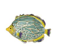 HTTGDGDH Joyero Con Forma De Pez Tropical Y Joyas De Cristal, Ideal Como Regalo De Decoración Náutica Para Enamorados.