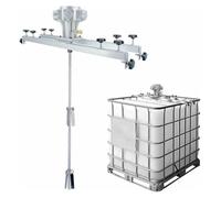 HTTGDGDH Mezclador De Pintura Ajustable para 250 Galones, Agitador Neumático IBC con Pala Mezcladora De 250 Mm, Máquina Mezcladora De Hélice Plegable De 1000 L para Una Mezcla De,