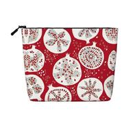 HTTUP Bolsa de maquillaje de una sola capa con cremallera para mujer, diseño de granada, para viaje de negocios, gran capacidad, Negro -, Talla única