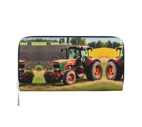 HTTUP Company Farm Tractors - Cartera de mano con estampado de tractores de granja para mujer, elegante, para viajes, color negro, talla única, arte, NEGRO, One Size, Arte